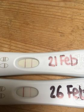 Another pregnancy test a week on just to be sure!